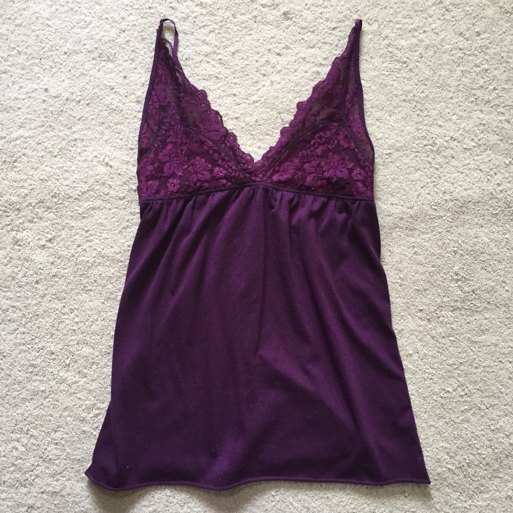 URBAN OUTFITTERS babydoll tank with lace detail